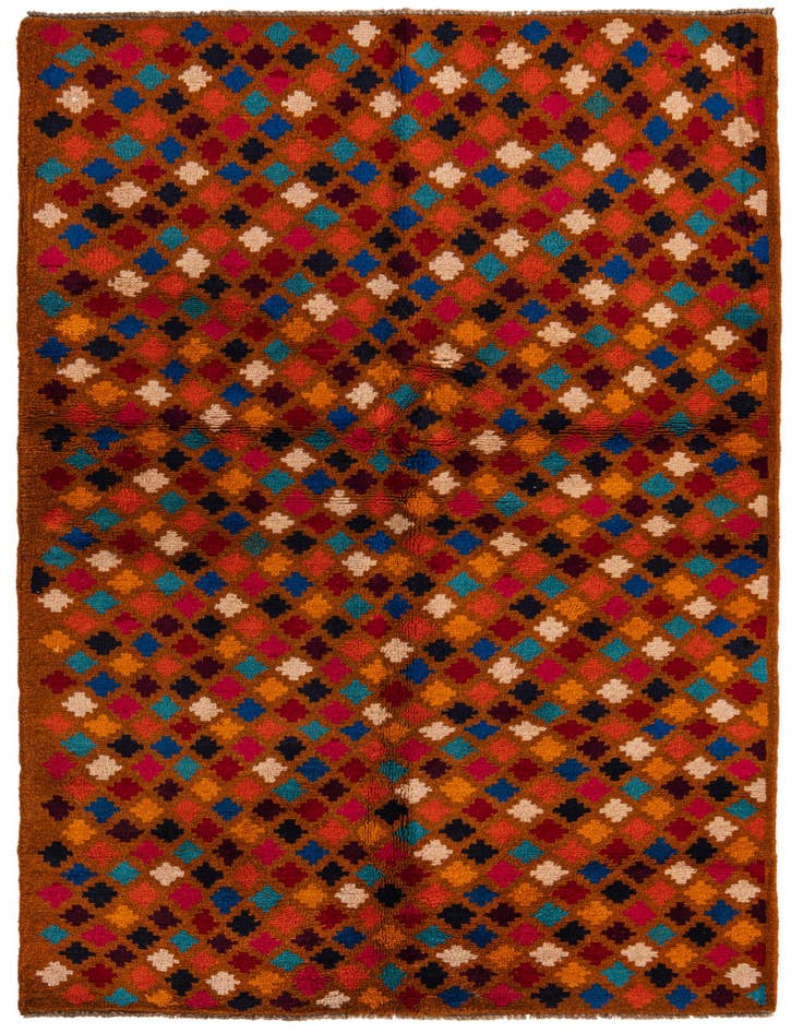 Detail image of 3' 9 x 6' Hand Knotted Balouch Wool Rug