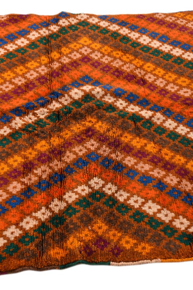 Detail image of 3' 9 x 6' Hand Knotted Balouch Wool Rug