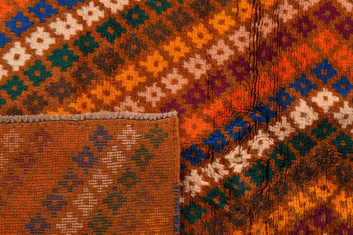 3' 9 x 6' Hand Knotted Balouch Wool Rug