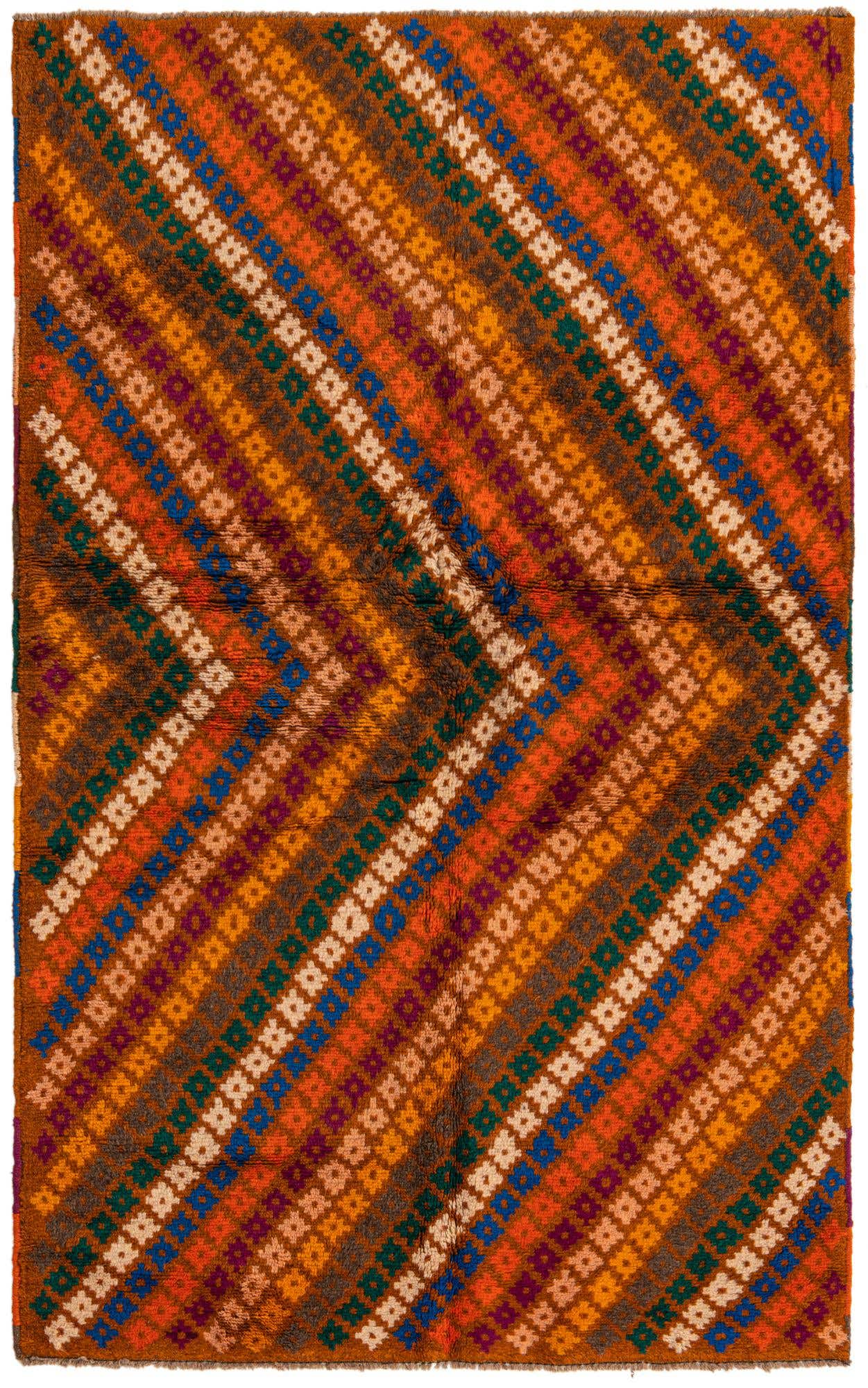 3' 9 x 6' Hand Knotted Balouch Wool Rug