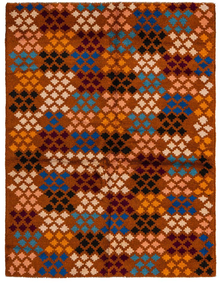 Detail image of 3' 9 x 5' 9 Hand Knotted Balouch Wool Rug