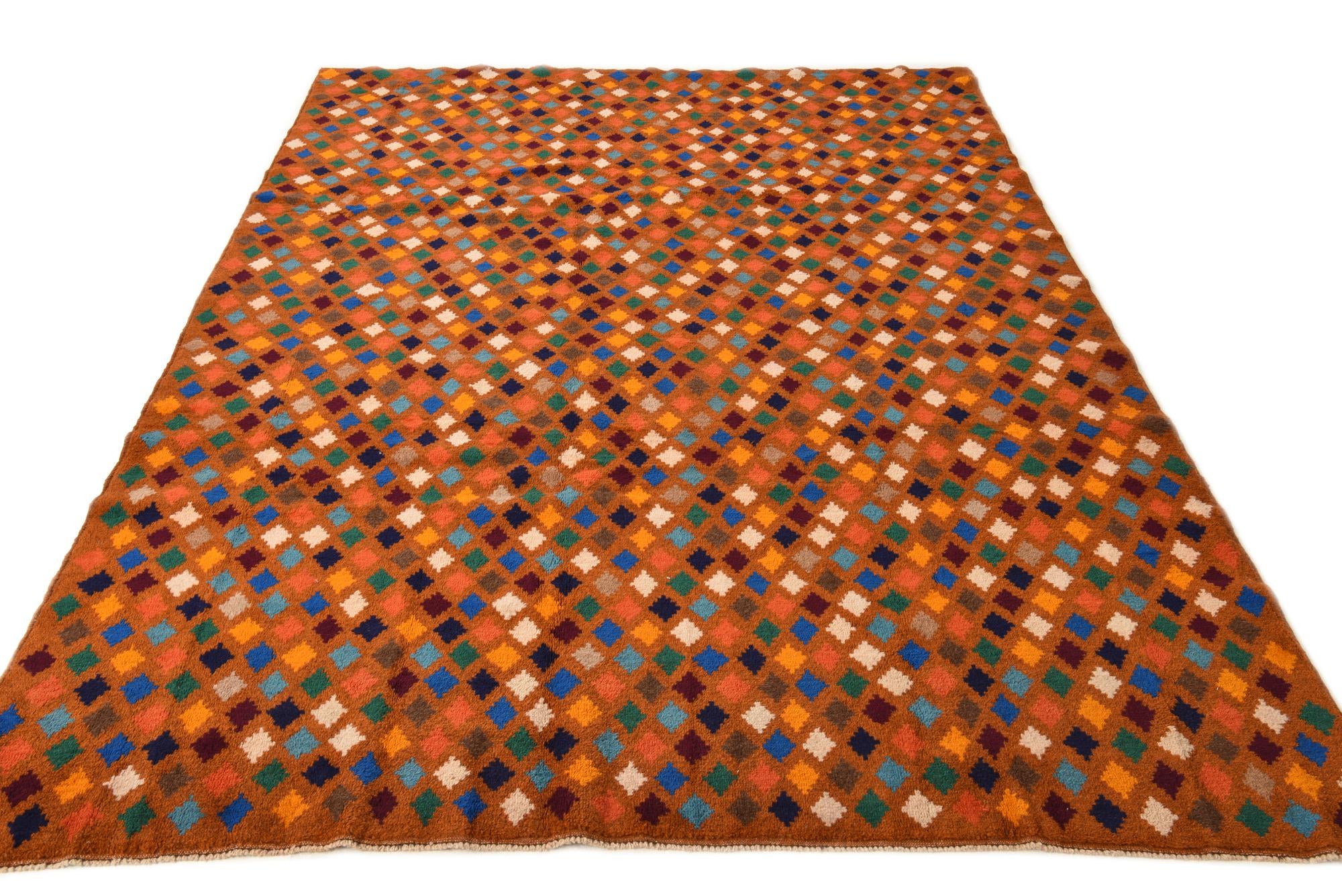 6' 9 x 10' Hand Knotted Balouch Wool Rug