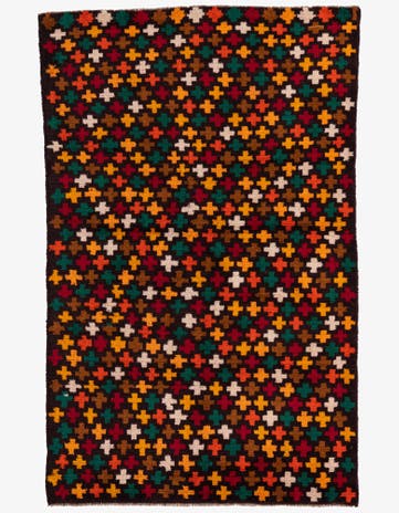 3' 9 x 6' 1 Hand Knotted Balouch Wool Rug