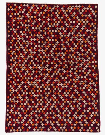 4' 10 x 6' 8 Hand Knotted Balouch Wool Rug