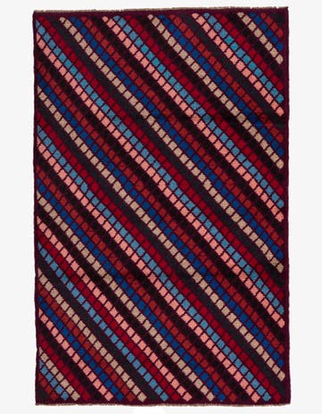 3' x 4' 7 Hand Knotted Balouch Wool Rug