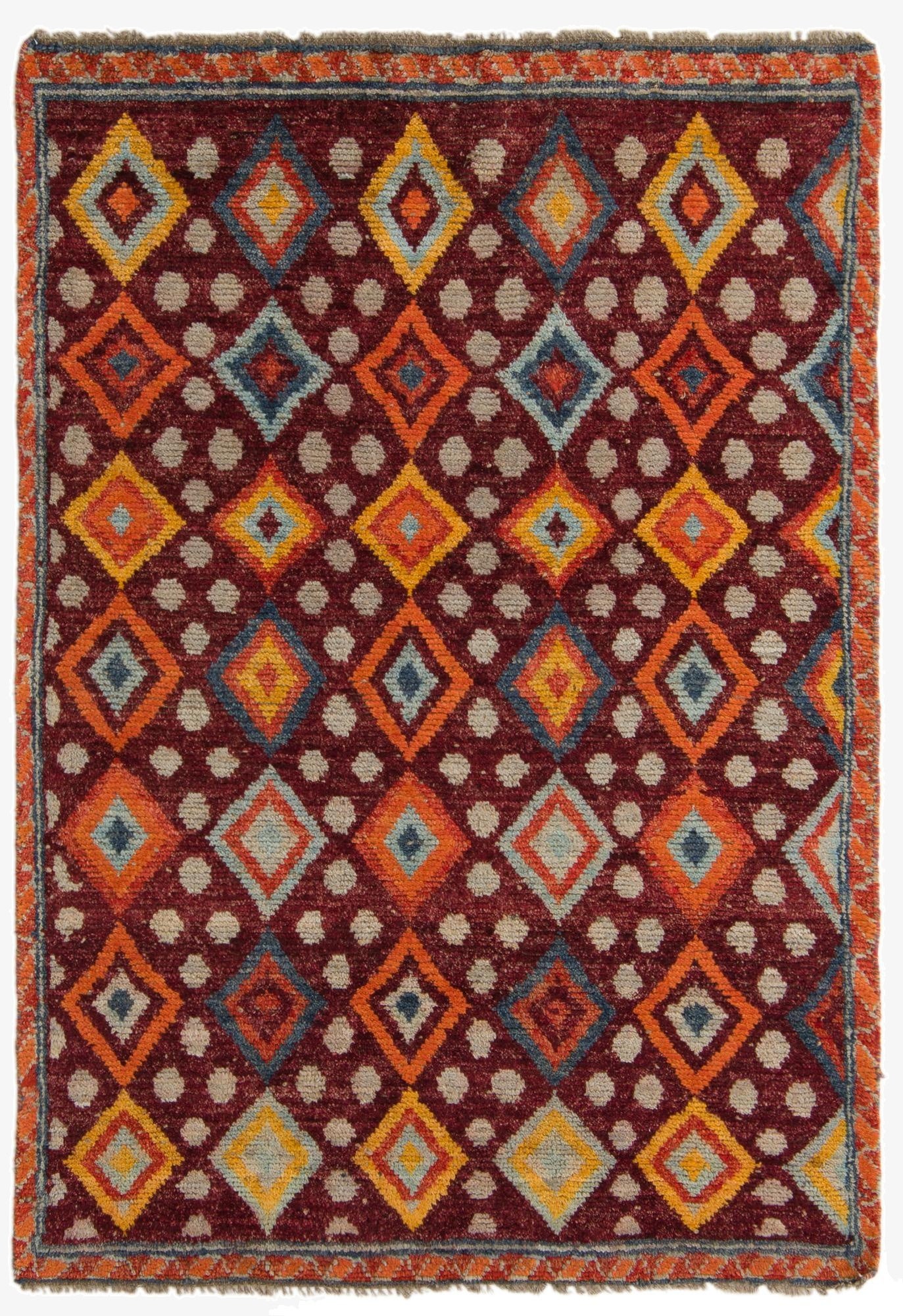 4' x 6'  Hand Knotted Balouch Wool Rug