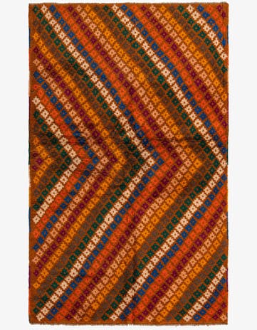 3' 9 x 6' Hand Knotted Balouch Wool Rug