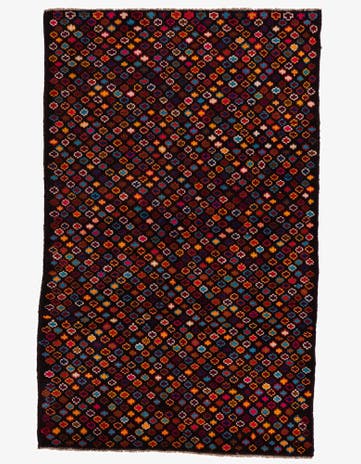 3' 9 x 6' Hand Knotted Balouch Wool Rug