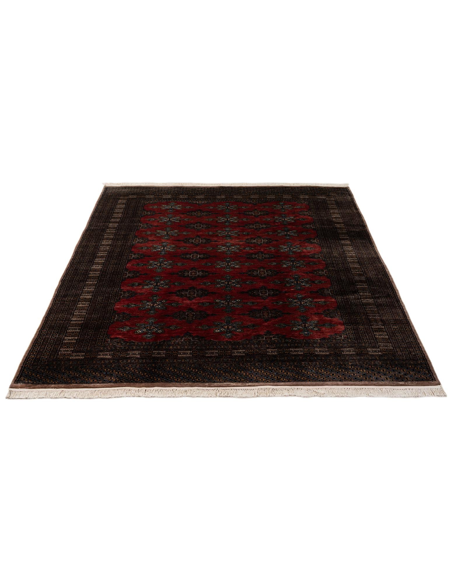225cm x 305cm anudado a mano Bokhara Alfombra Oriental Lana