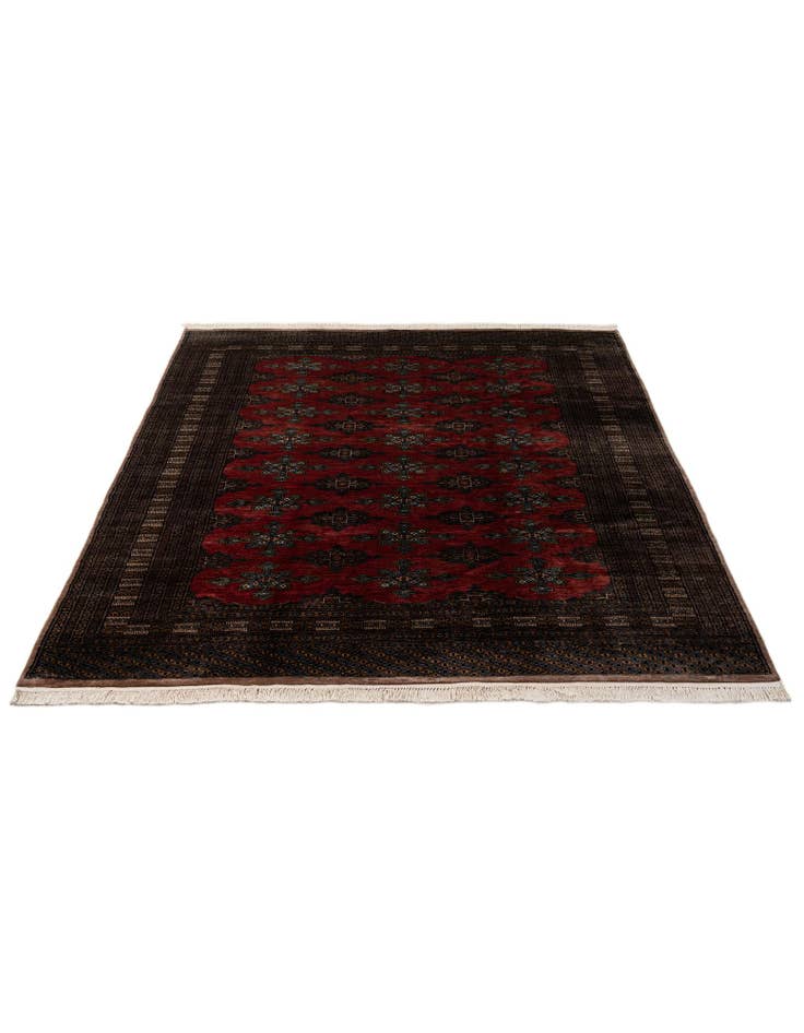 Detail image of 7' 5 x 10'  Hand Knotted Bokhara Oriental Wool Rug