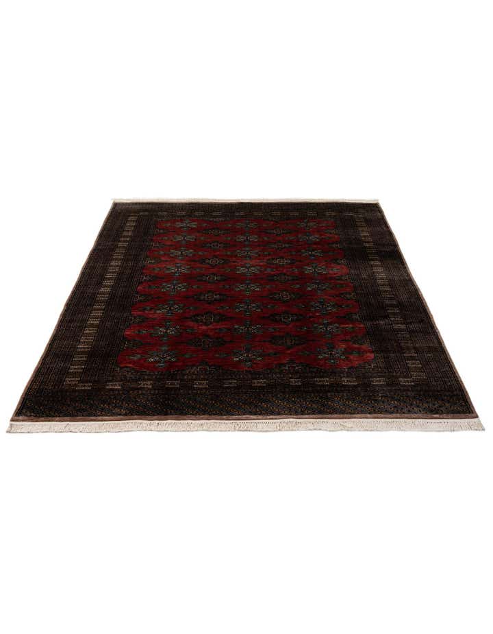 225cm x 305cm anudado a mano Bokhara Alfombra Oriental Lana