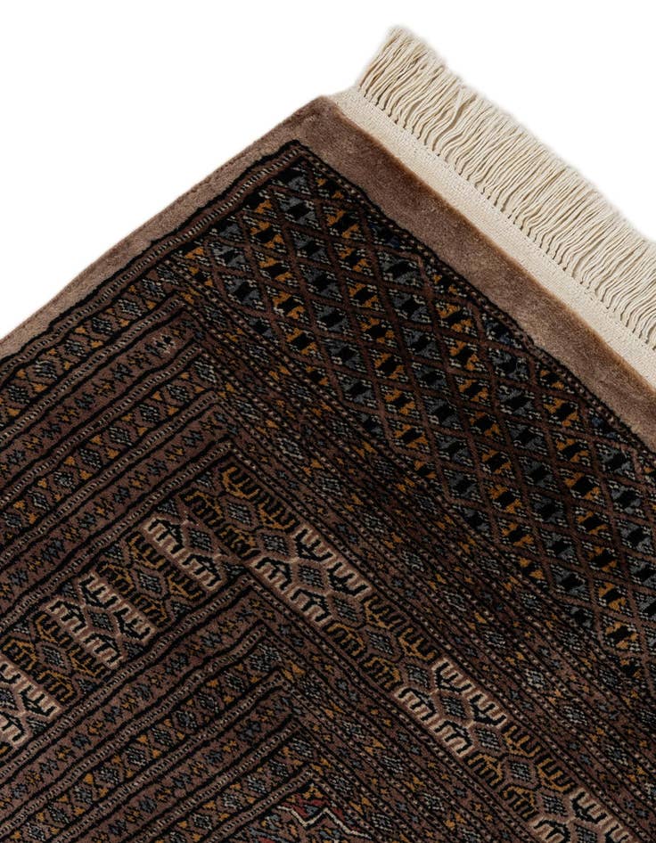 Detail image of 7' 5 x 10'  Hand Knotted Bokhara Oriental Wool Rug