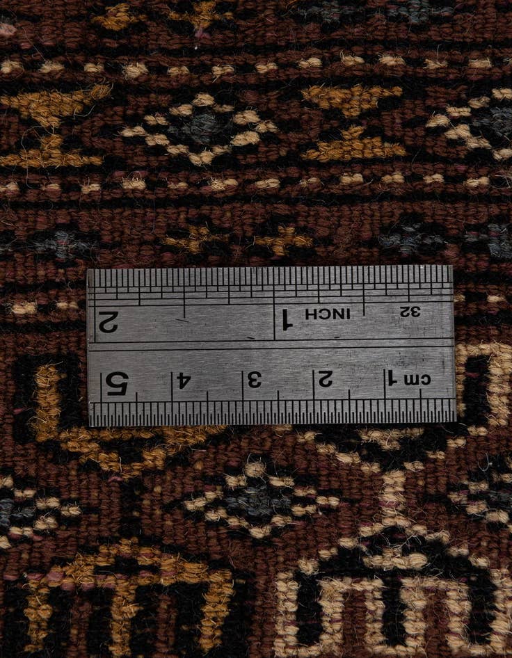 Detail image of 7' 5 x 10'  Hand Knotted Bokhara Oriental Wool Rug