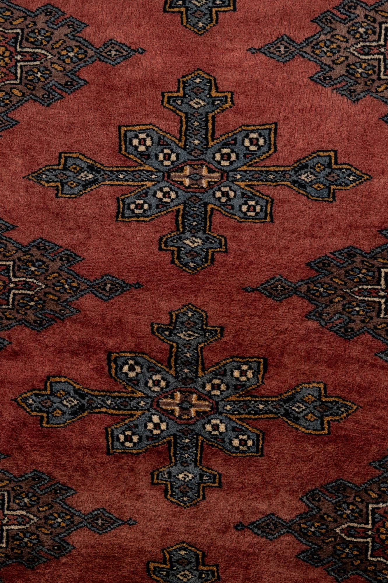 225cm x 305cm anudado a mano Bokhara Alfombra Oriental Lana