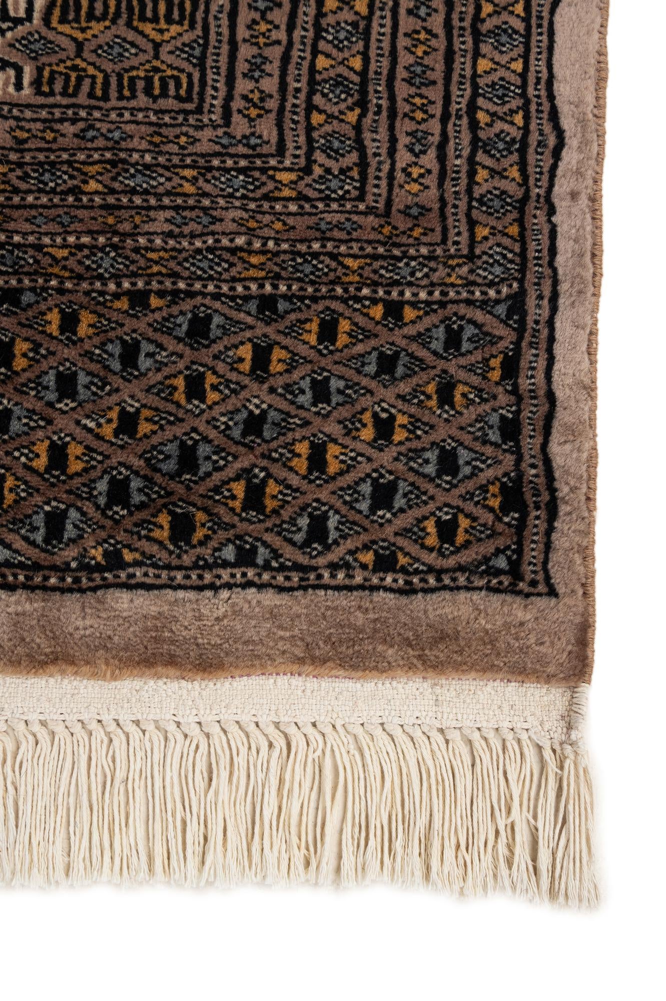 225cm x 305cm anudado a mano Bokhara Alfombra Oriental Lana