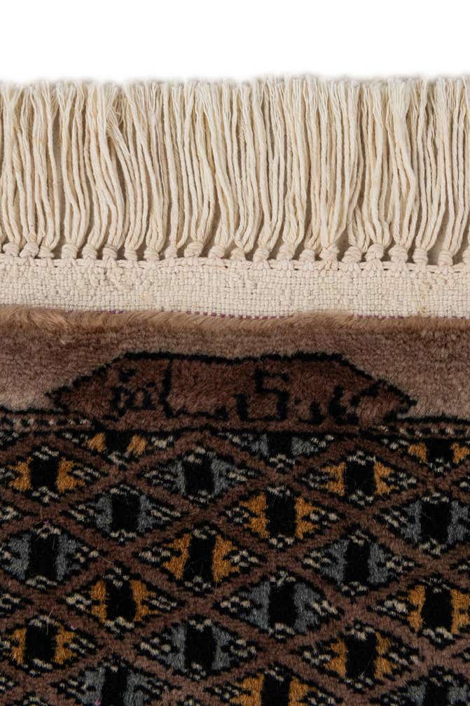 225cm x 305cm anudado a mano Bokhara Alfombra Oriental Lana