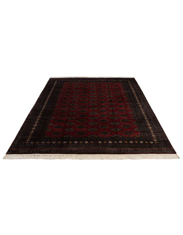 7' 4 x 9' 10 Hand Knotted Bokhara Oriental Wool Rug