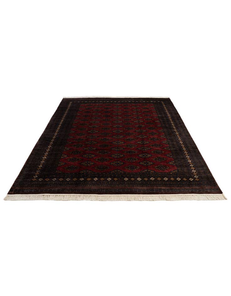Detail image of 7' 4 x 9' 10 Hand Knotted Bokhara Oriental Wool Rug