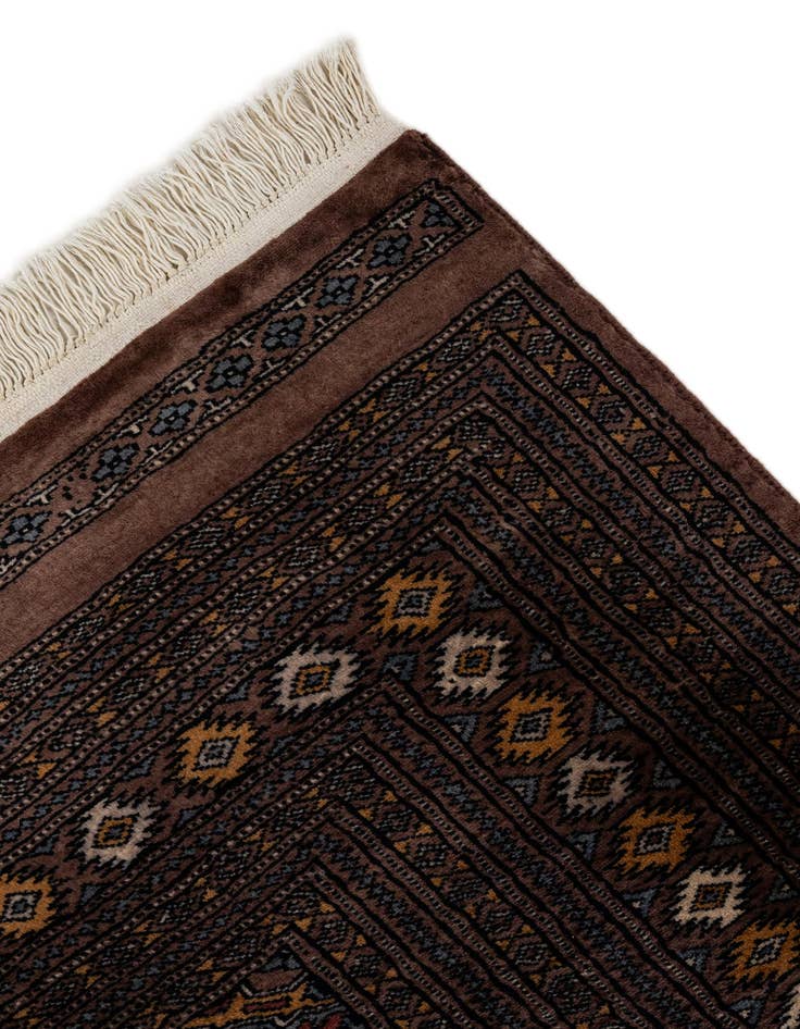 Detail image of 7' 4 x 9' 10  Hand Knotted Bokhara Oriental Wool Rug