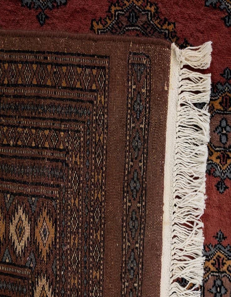 Detail image of 7' 4 x 9' 10  Hand Knotted Bokhara Oriental Wool Rug