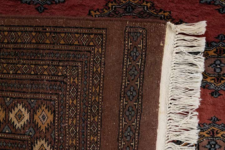 7' 4 x 9' 10 Hand Knotted Bokhara Oriental Wool Rug