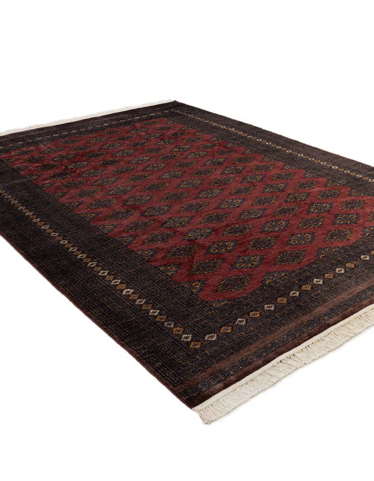 Detail image of 7' 4 x 9' 10 Hand Knotted Bokhara Oriental Wool Rug