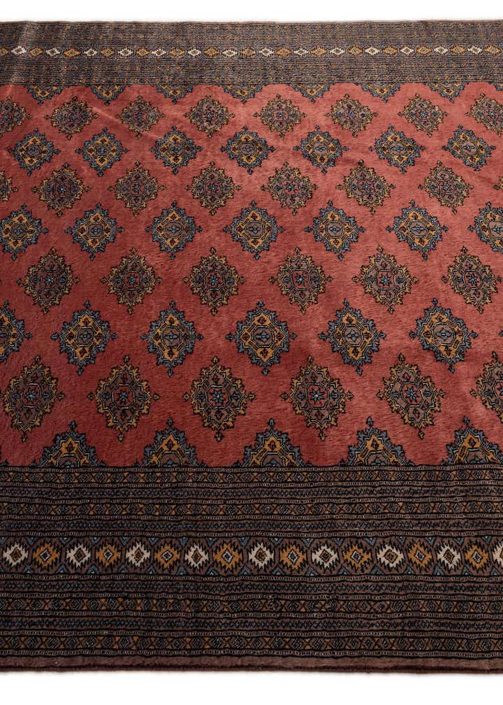 7' 4 x 9' 10 Hand Knotted Bokhara Oriental Wool Rug