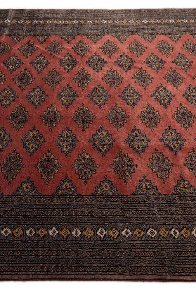 7' 4 x 9' 10 Hand Knotted Bokhara Oriental Wool Rug