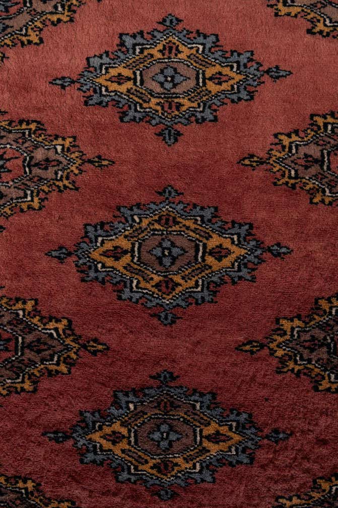7' 4 x 9' 10 Hand Knotted Bokhara Oriental Wool Rug