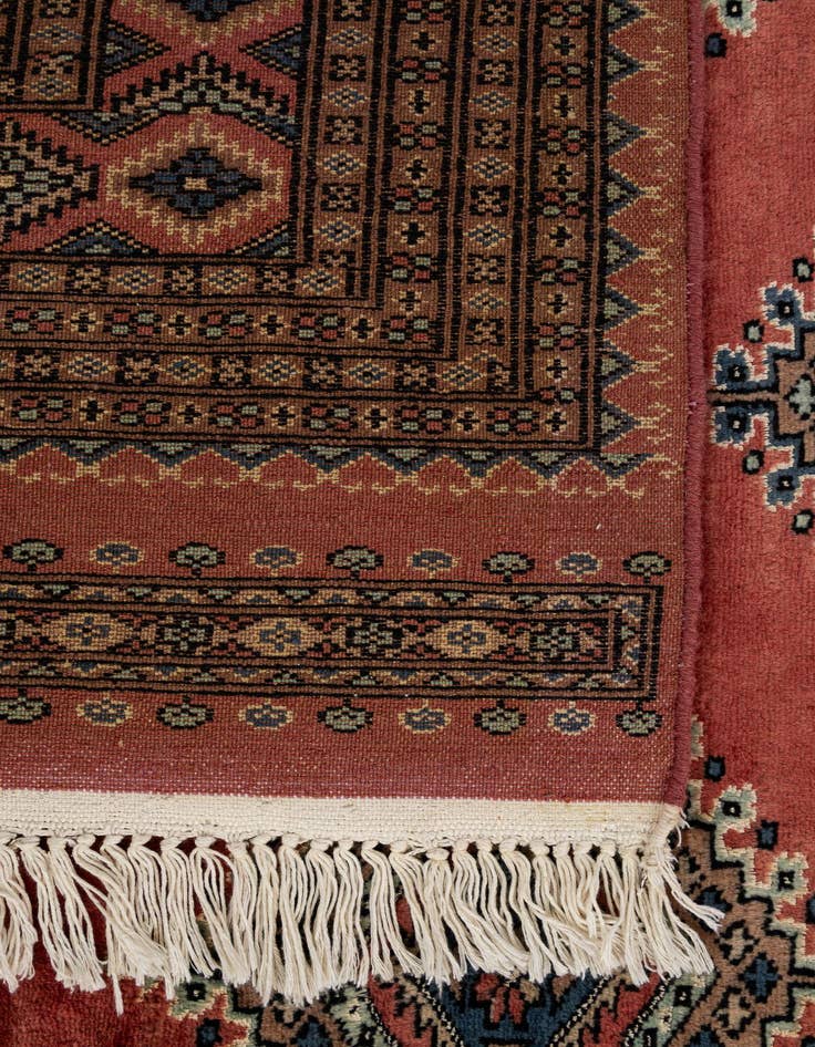 Detail image of 8' x 9' 7  Hand Knotted Bokhara Oriental Rug