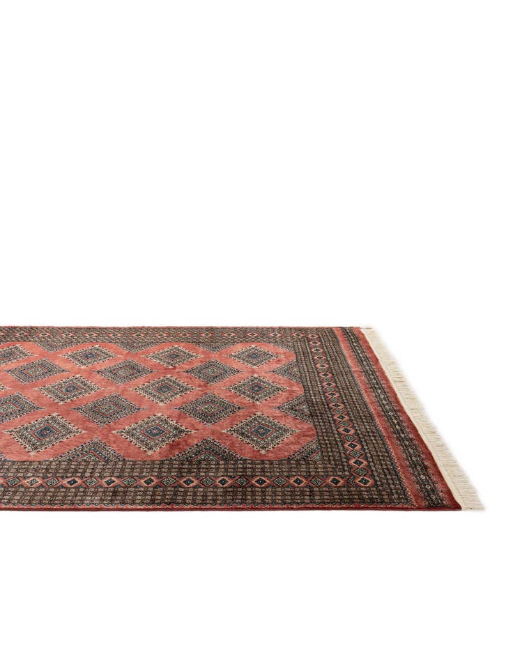 Detail image of 8' x 9' 7  Hand Knotted Bokhara Oriental Rug