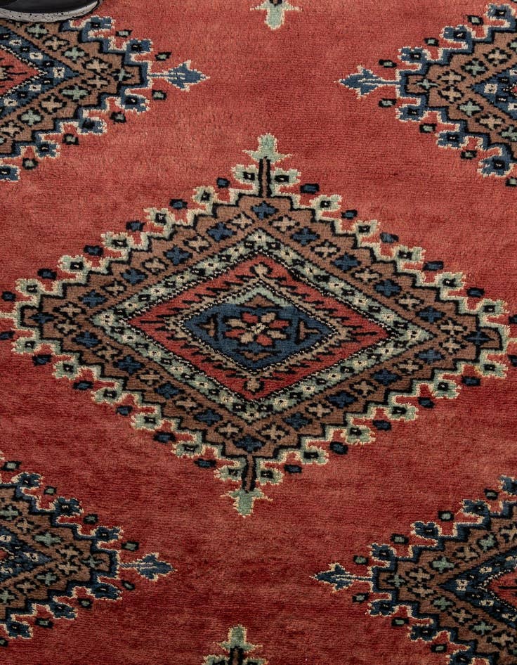 Detail image of 8' x 9' 7  Hand Knotted Bokhara Oriental Rug