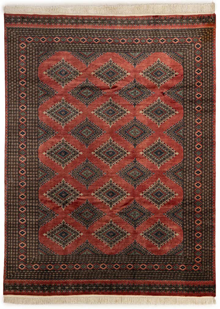 8' x 9' 7 Hand Knotted Bokhara Oriental Rug