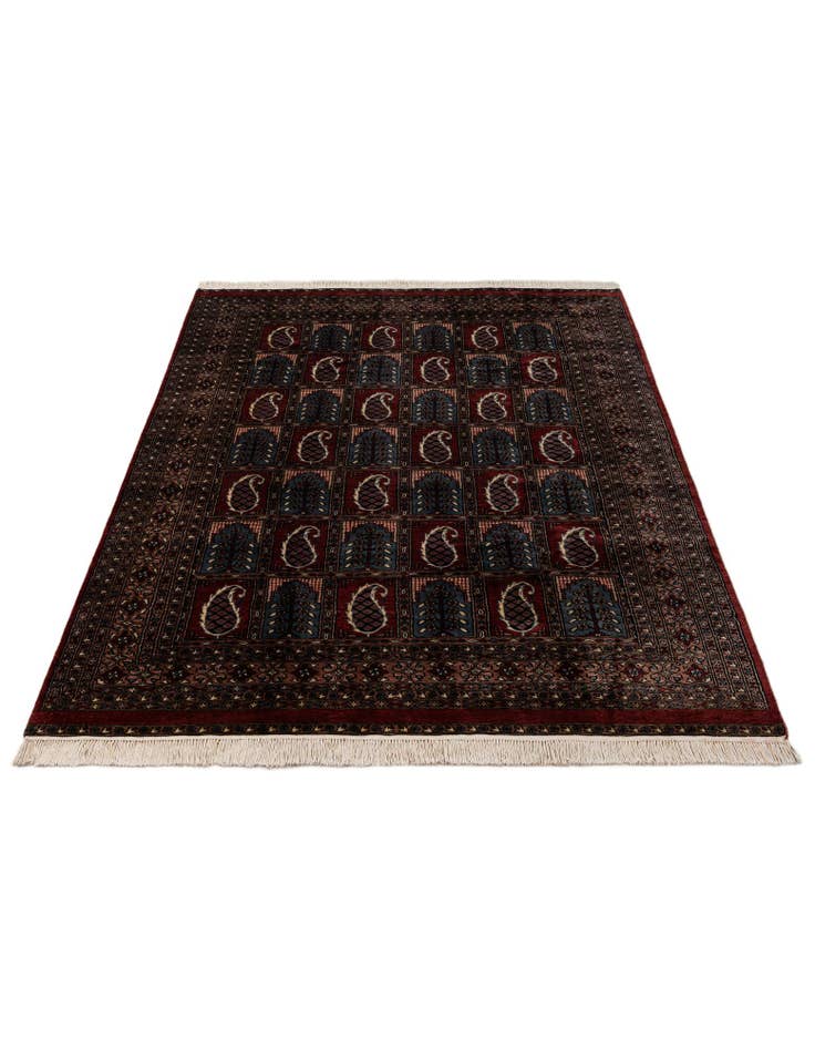 Detail image of 6' x 9' Hand Knotted Bokhara Oriental Wool Rug