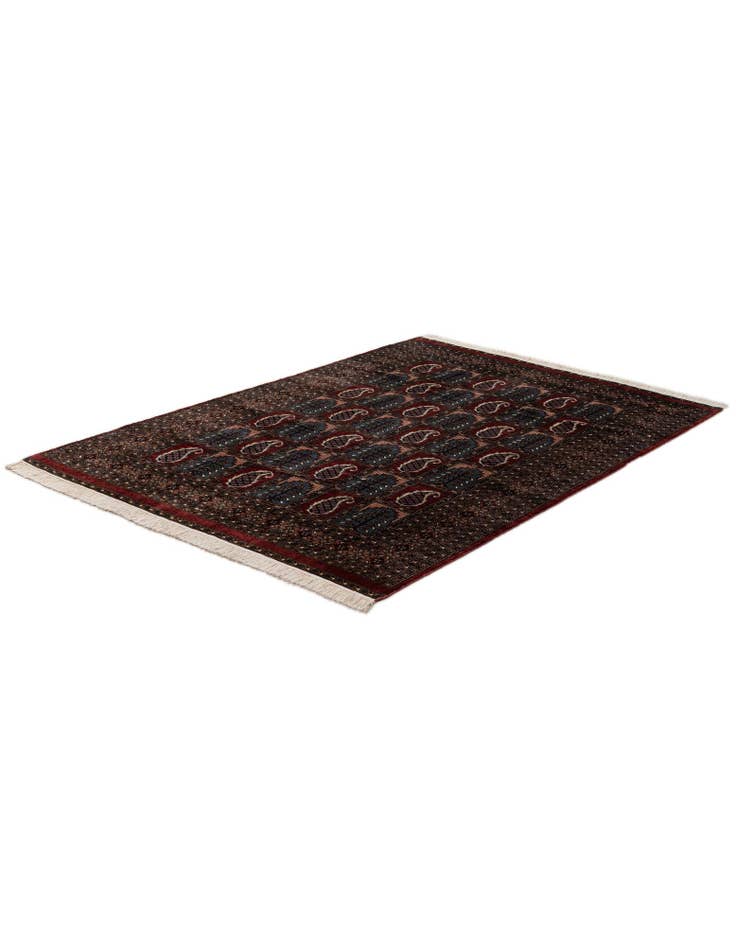 Detail image of 6' x 9'  Hand Knotted Bokhara Oriental Wool Rug