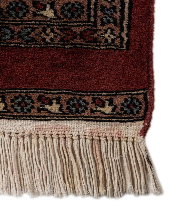 Detail image of 6' x 9'  Hand Knotted Bokhara Oriental Wool Rug