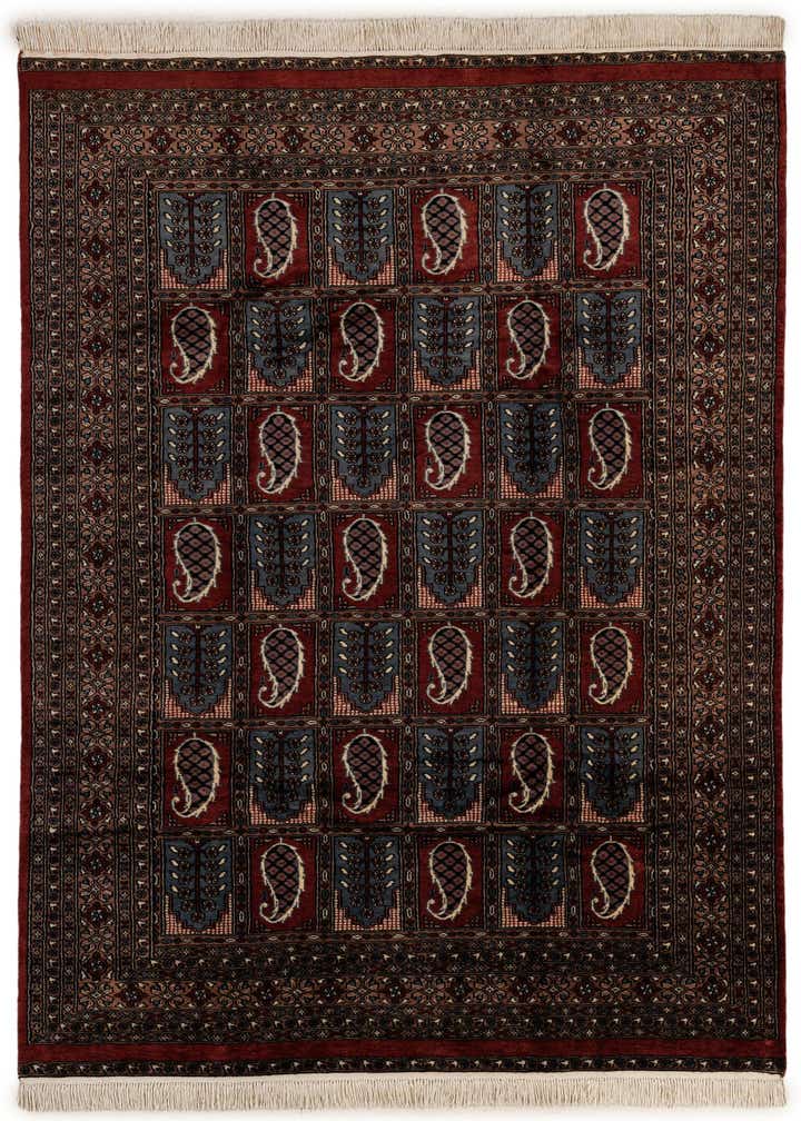 6' x 9' Hand Knotted Bokhara Oriental Wool Rug