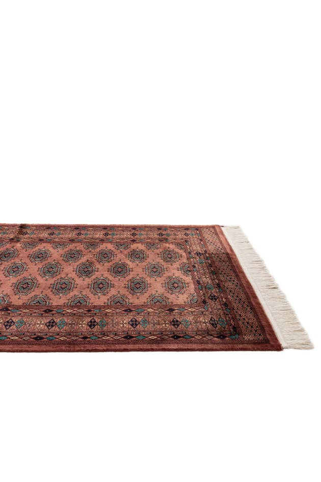 Detail image of 4' 2 x 6' 2 Hand Knotted Bokhara Wool Rug