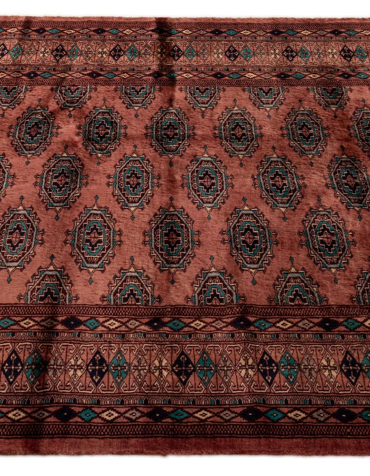 Detail image of 4' 2 x 6' 2 Hand Knotted Bokhara Wool Rug