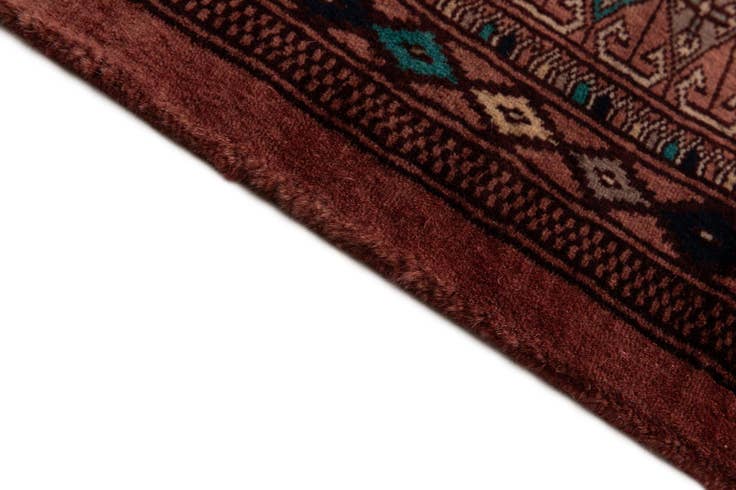 Detail image of 4' 2 x 6' 2 Hand Knotted Bokhara Wool Rug