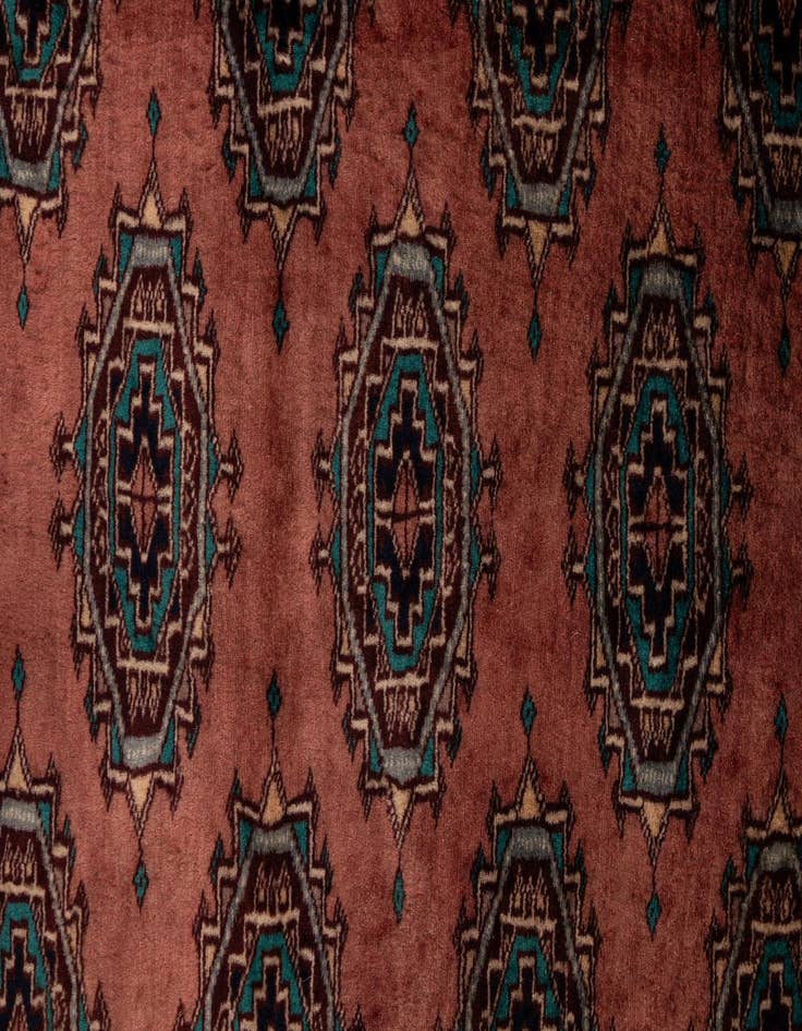 Detail image of 4' 2 x 6' 2  Hand Knotted Bokhara Wool Rug