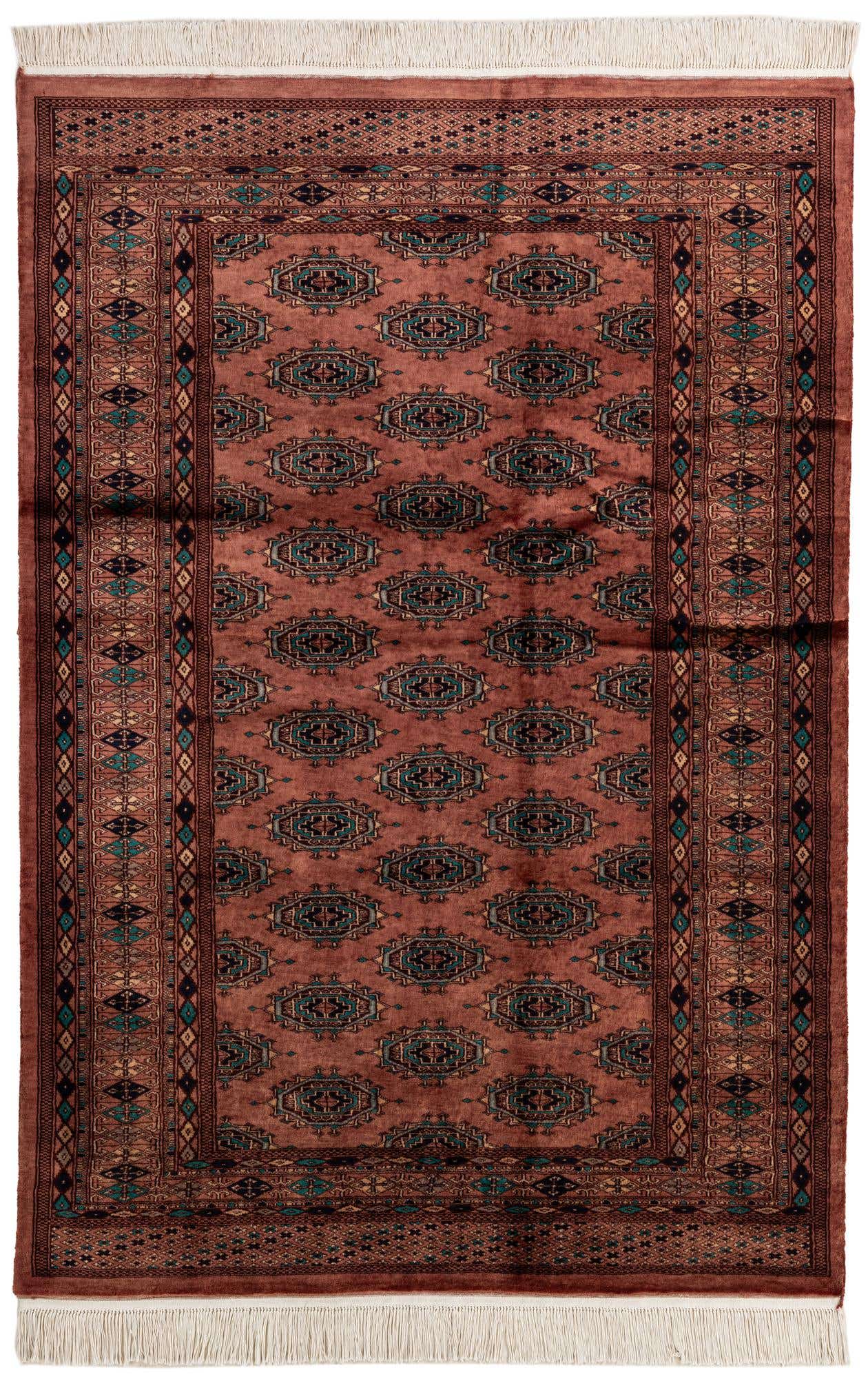 4' 2 x 6' 2 Hand Knotted Bokhara Wool Rug