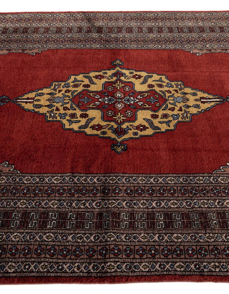 Detail image of 5' 4 x 8' 7  Hand Knotted Bokhara Oriental Wool Rug