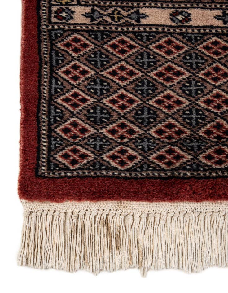 Detail image of 5' 4 x 8' 7  Hand Knotted Bokhara Oriental Wool Rug