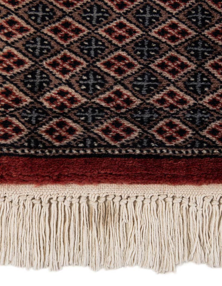 Detail image of 5' 4 x 8' 7  Hand Knotted Bokhara Oriental Wool Rug