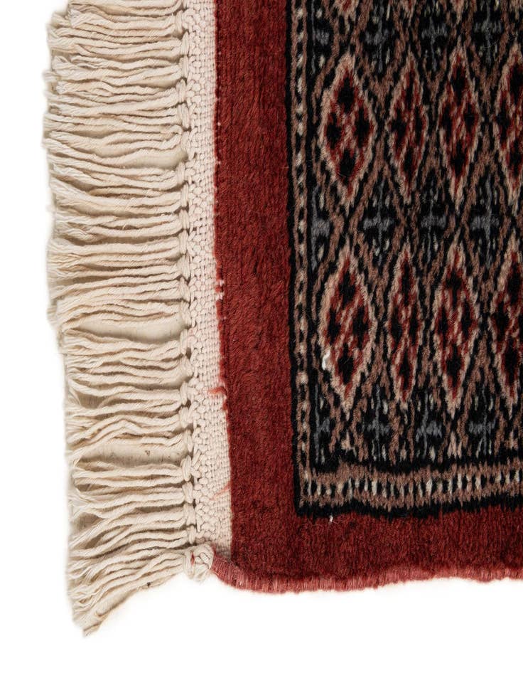 Detail image of 5' 4 x 8' 7  Hand Knotted Bokhara Oriental Wool Rug