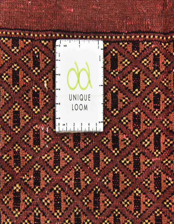 Detail image of 7' x 9' Hand Knotted Bokhara Oriental Wool Rug