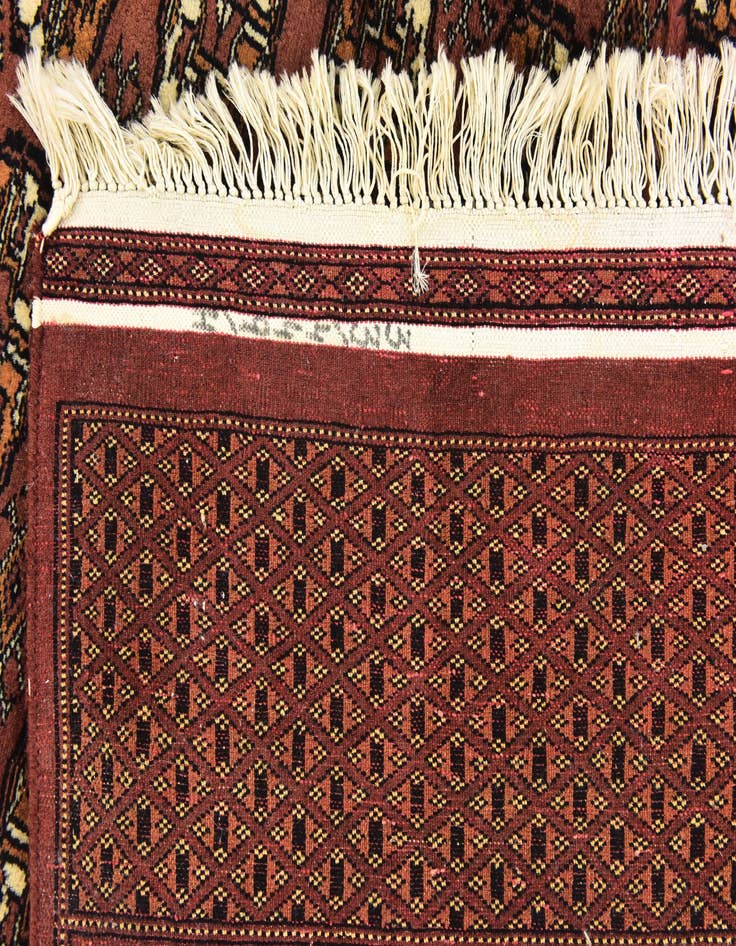 Detail image of 7' x 9' Hand Knotted Bokhara Oriental Wool Rug