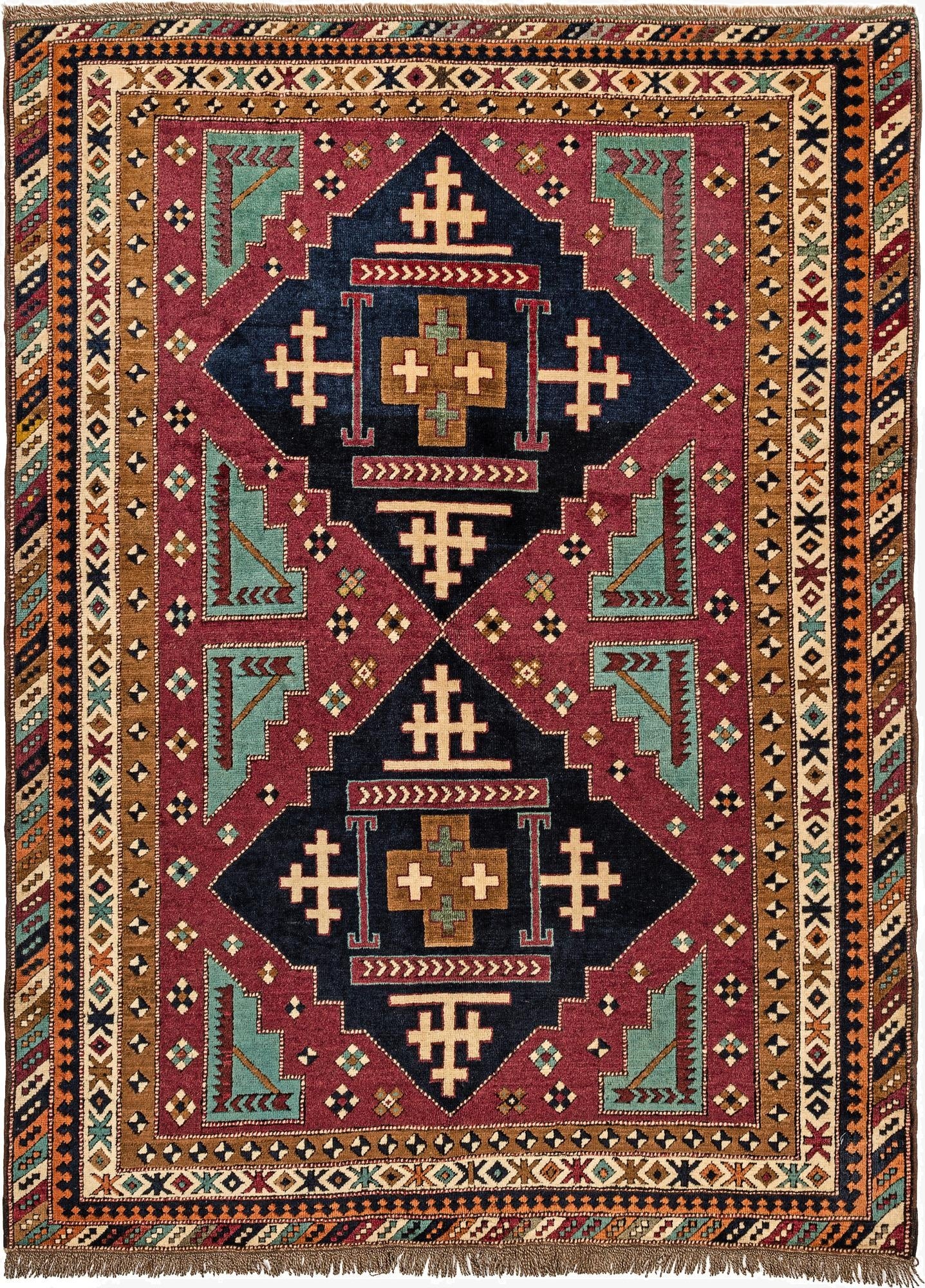 5' x 7'  Hand Knotted Kars Wool Rug