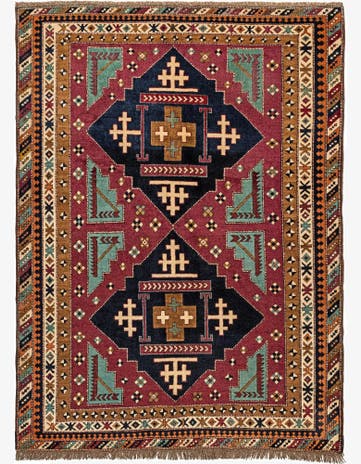 5' x 7' Hand Knotted Kars Wool Rug